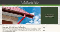 Desktop Screenshot of everlast-gutters.com