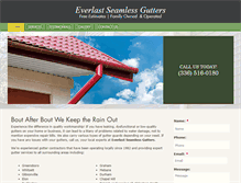 Tablet Screenshot of everlast-gutters.com